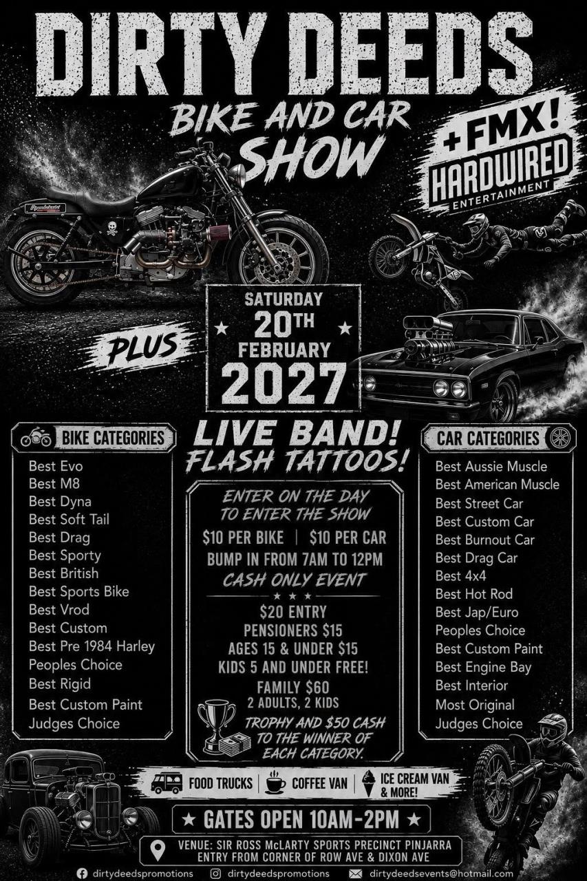Dirty Deeds Event Poster