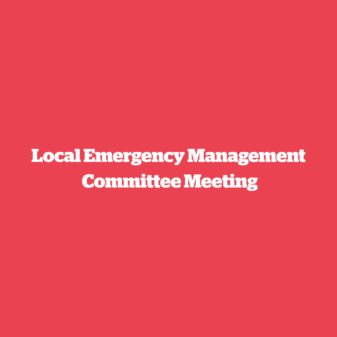 Local Emergency Management Committee (LEMC) Meeting