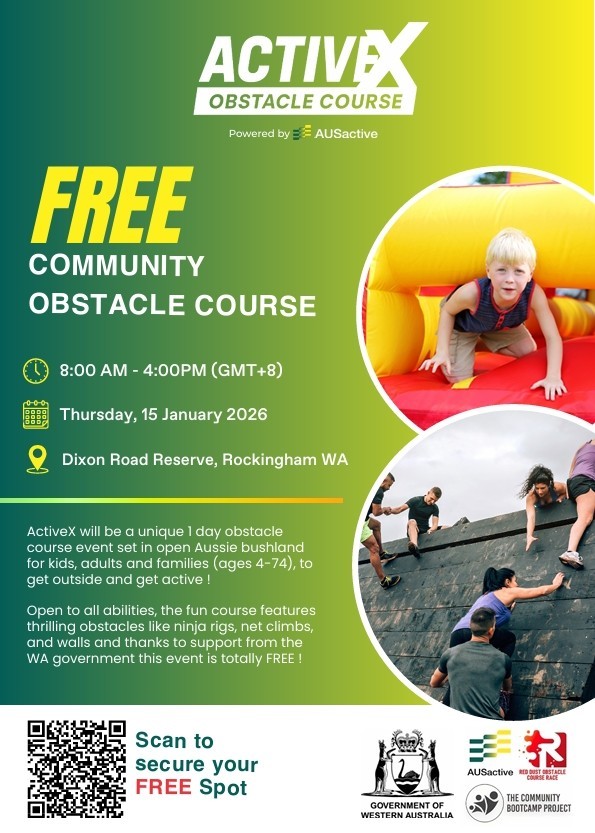 AUSactive/Red Dust OCR ACTIVE X Free Obstacle Course: Get Outside and