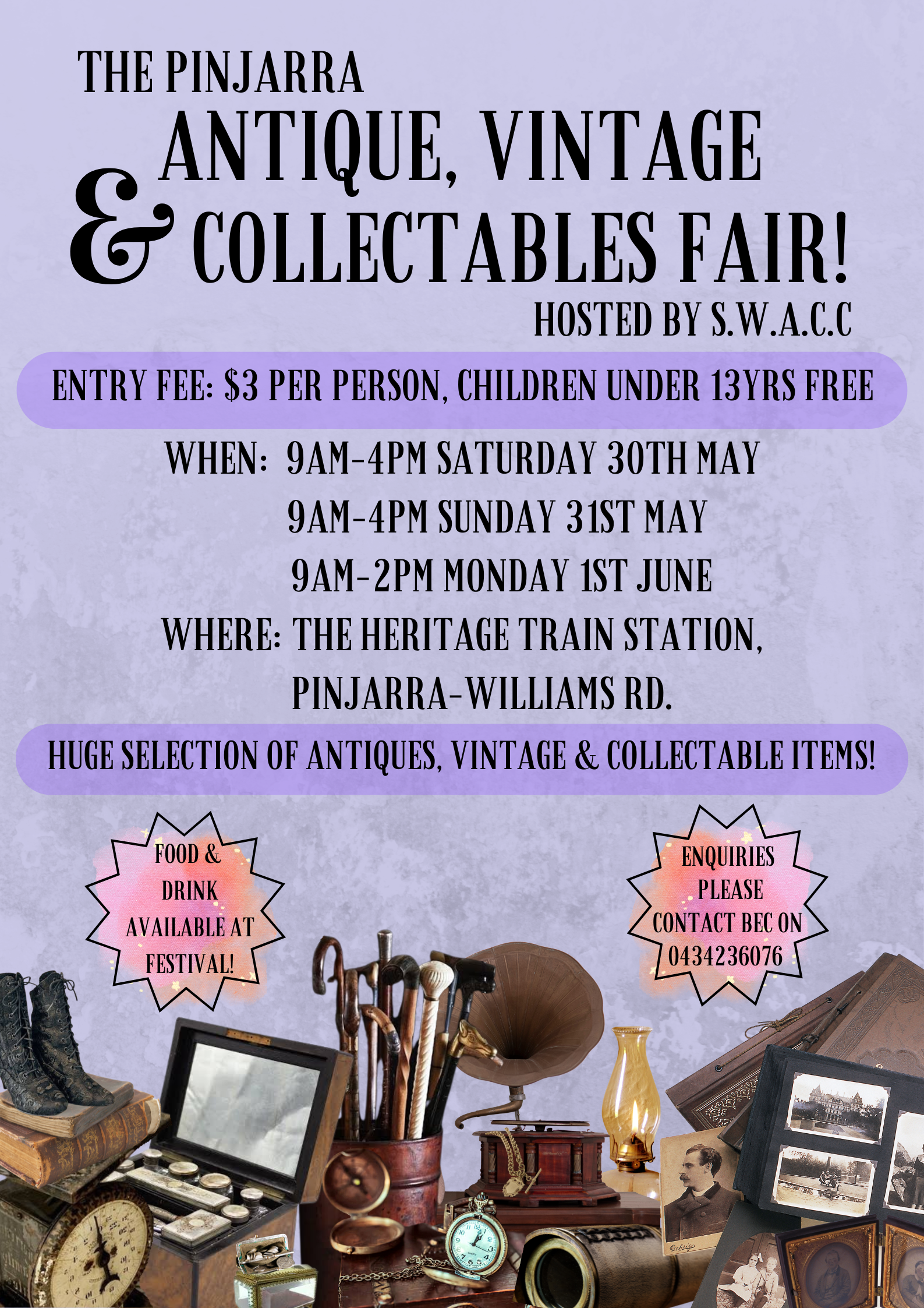 The Pinjarra antique, vintage & collectables fair