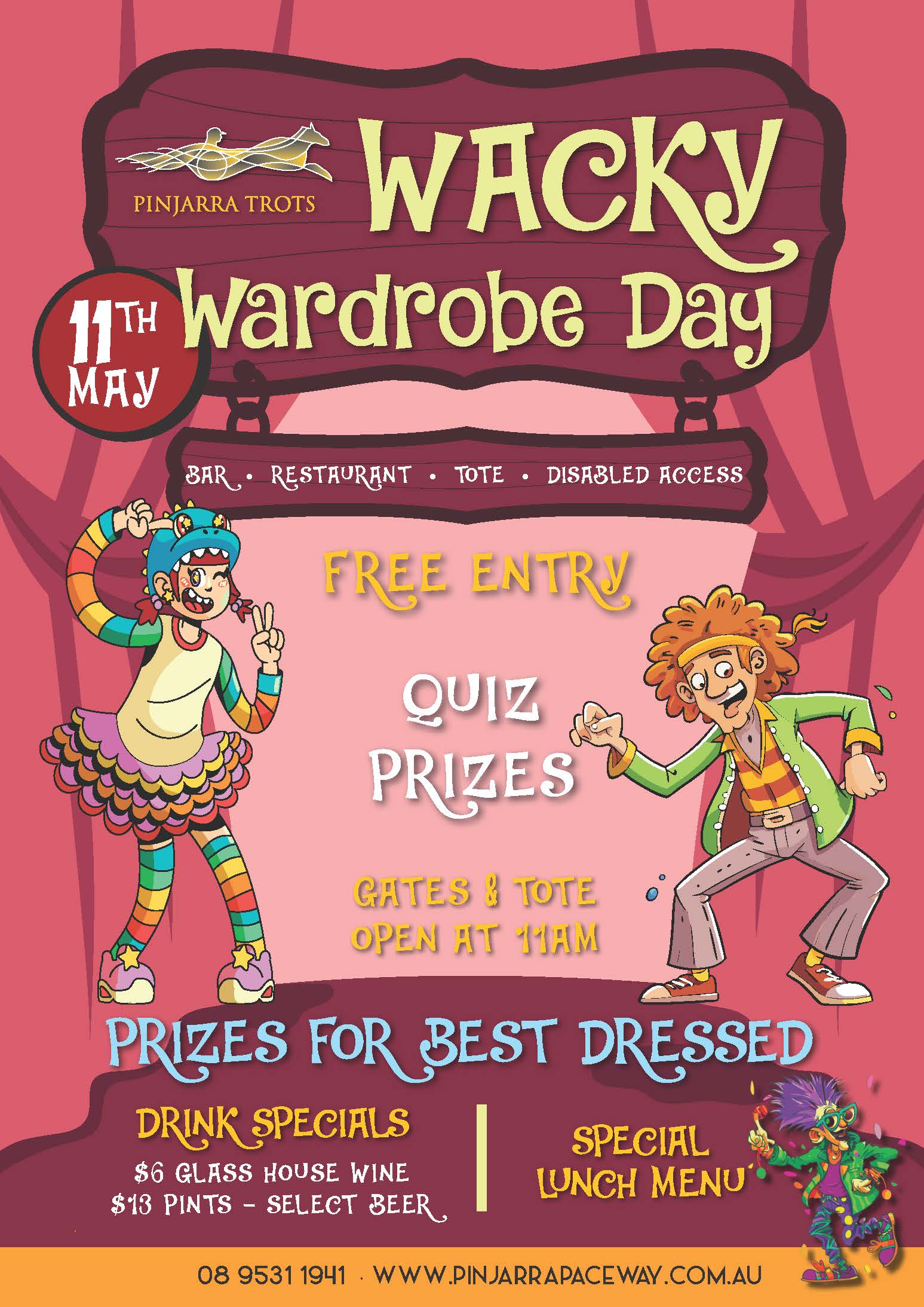 Wacky Wardrobe Day at the Pinjarra Trots